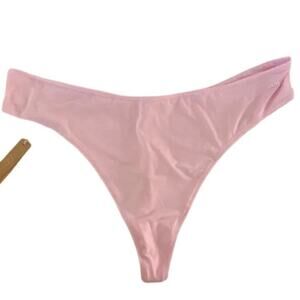 SKIMS Fits Everybody Thong Back Panty Seamless in Baby Pink NWT 3X